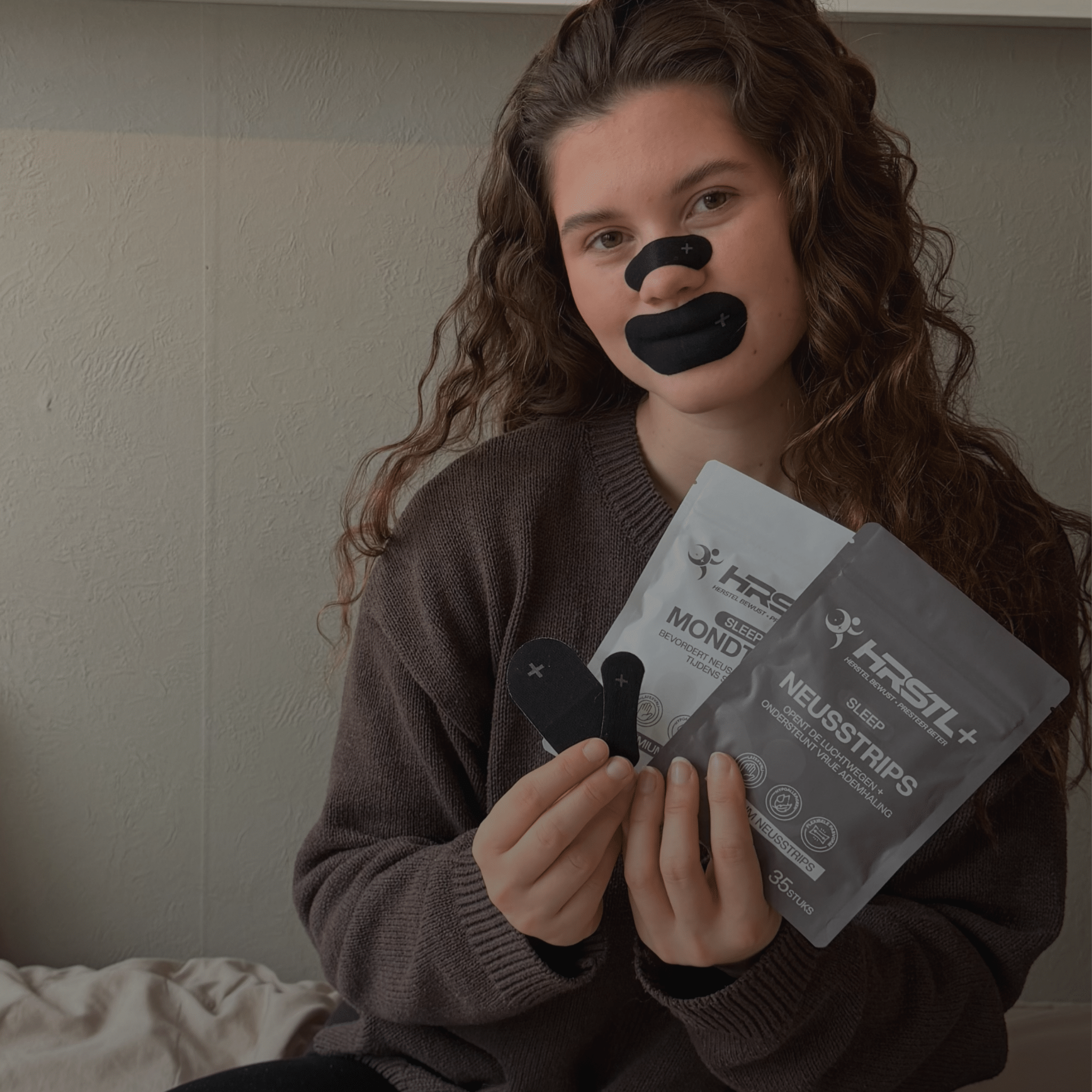 HRSTL+ Neusstrips + Mondtape Combideal – Stop Snurken & Adem Beter tijdens Slaap – SLEEP - HRSTL+
