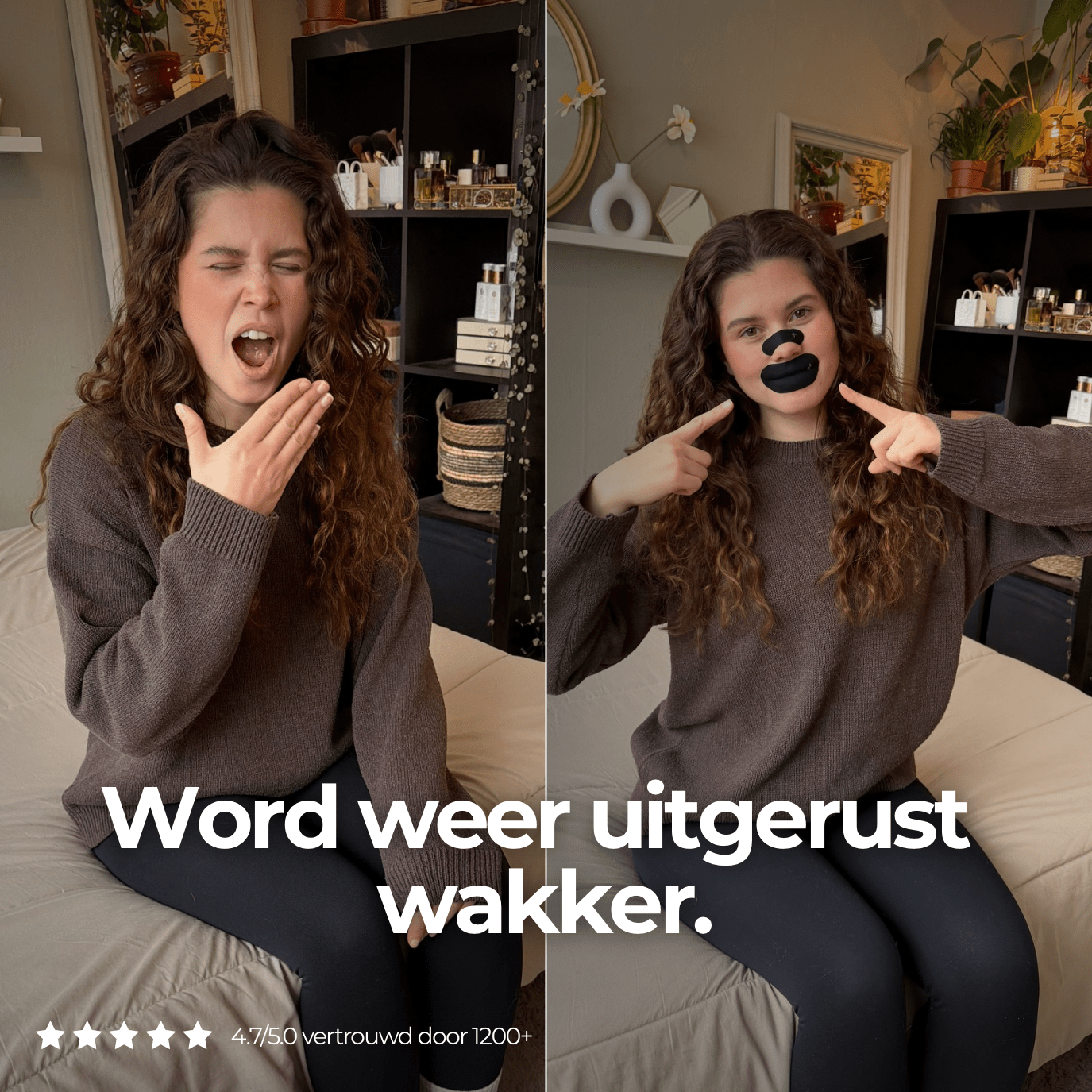 HRSTL+ Neusstrips + Mondtape Combideal – Stop Snurken & Adem Beter tijdens Slaap – SLEEP - HRSTL+